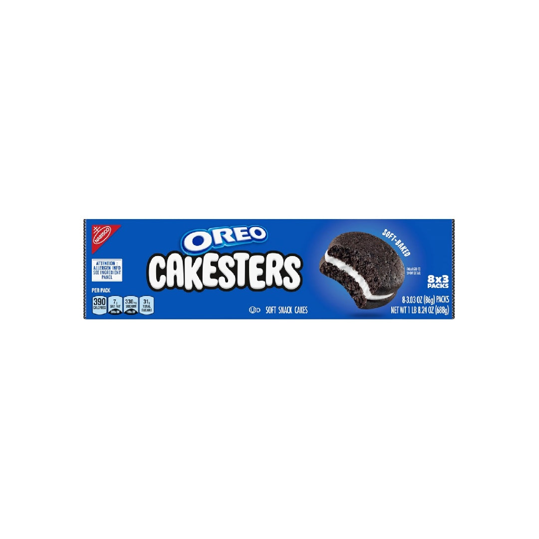 OREO Cakesters Soft Cookies, 8 3.03 oz Snack Packs