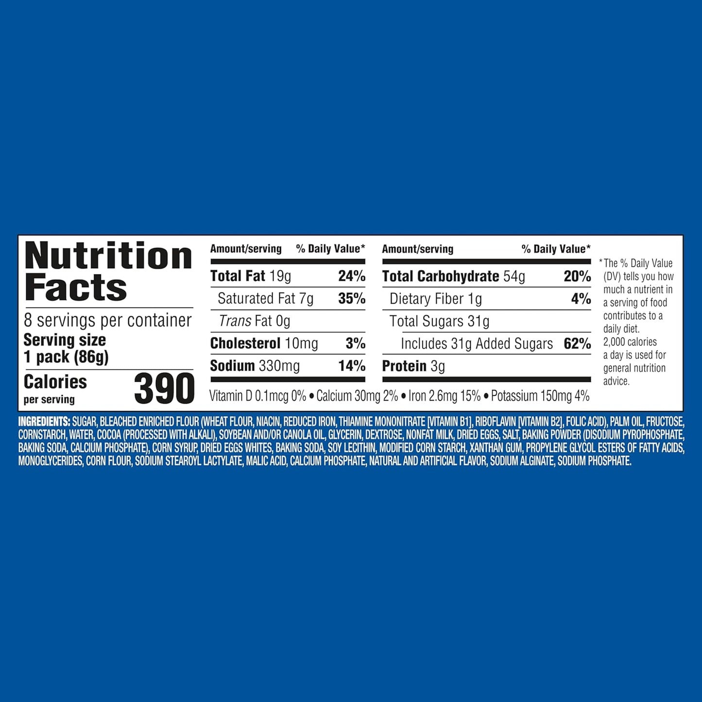 OREO Cakesters Soft Cookies, 8 3.03 oz Snack Packs