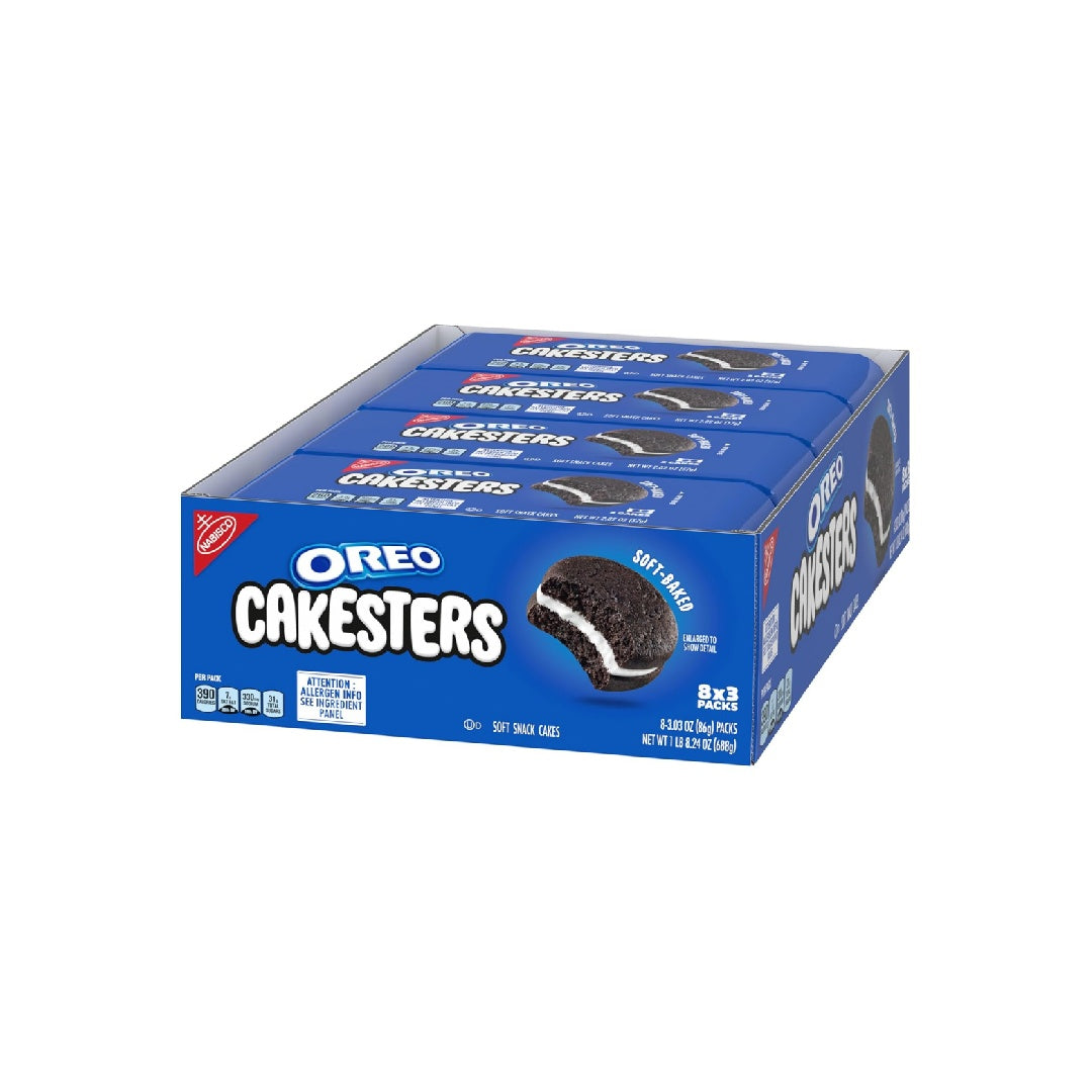 OREO Cakesters Soft Cookies, 8 3.03 oz Snack Packs