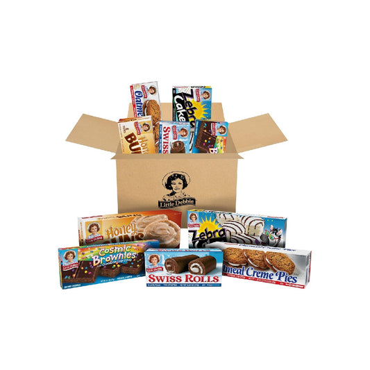 Little Debbie Assorted Pack, Zebra Cake, Cosmic Brownie, Honey Bread, Oatmeal Cream Pie, and Swiss Roll (1 box each)
